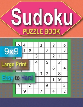 Paperback Sudoku Puzzle Book: Easy to hard sudoku puzzle book with solutions for adults Book