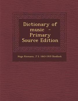 Paperback Dictionary of Music Book