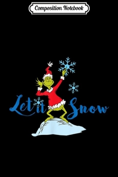 Paperback Composition Notebook: Grinch Let It Snow Journal/Notebook Blank Lined Ruled 6x9 100 Pages Book