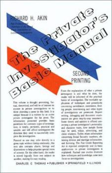 Hardcover The Private Investigator's Basic Manual Book