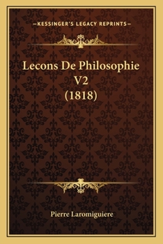 Paperback Lecons De Philosophie V2 (1818) [French] Book