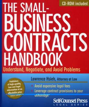 Paperback The Small-Business Contracts Handbook [With CDROM] Book