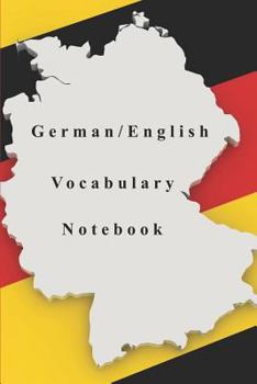 Paperback German/English Vocabulary Notebook Book