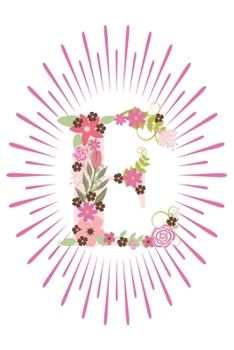 Paperback E: Initial E Monogram Notebook Journal Gift Pink Floral letter design Book