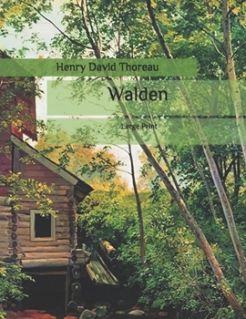 Paperback Walden: Large Print Book