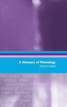 A Glossary of Phonology - Book  of the Glossaries in Linguistics