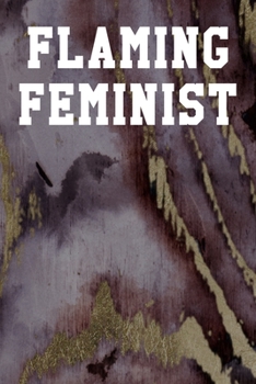 Flaming Feminist: Graph Paper Notebook 6”x9” 120 Pages