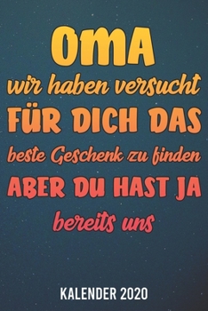 Paperback Kalender 2020: Oma A5 Kalender Planer f?r ein erfolgreiches Jahr - 110 Seiten [German] Book