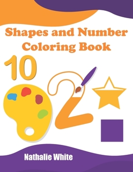 Paperback Shaper and Numbers Coloring Book: His First Math Coloring Book With Circle Square, Rectangle and Other Cute Animals, Large Format pages sized 8 x 5 in Book