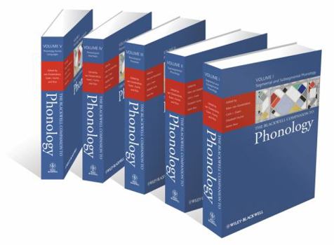 Hardcover The Blackwell Companion to Phonology, 5 Volume Set Book