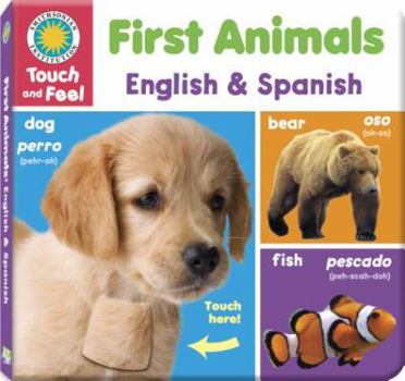 Board book First Animals: English and Spanish Book