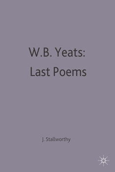 Paperback W.B.Yeats: Last Poems Book