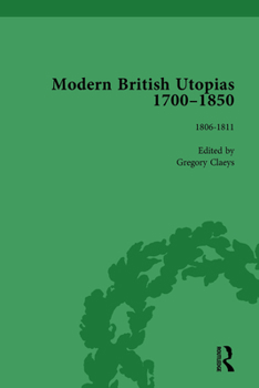 Hardcover Modern British Utopias, 1700-1850 Vol 5 Book
