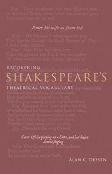 Paperback Recovering Shakespeare's Theatrical Vocabulary Book
