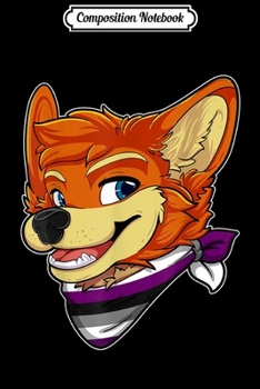 Composition Notebook: Asexual Fursona Furry Fox Gay Rights Pride Week  Journal/Notebook Blank Lined Ruled 6x9 100 Pages