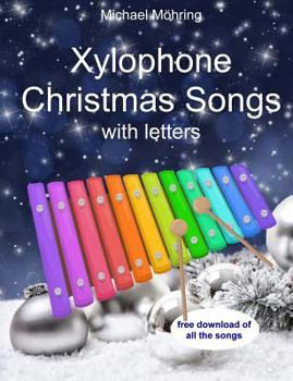 Paperback Xylophone Christmas songs: with letters Book