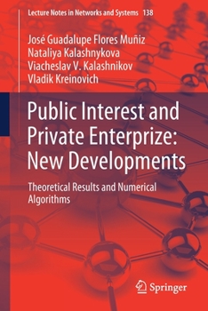 Paperback Public Interest and Private Enterprize: New Developments: Theoretical Results and Numerical Algorithms Book