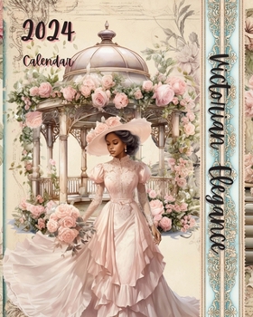 Paperback Black Victorian Elegance 2024 Calendar & Planner Book