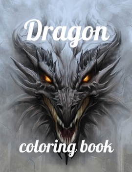 Paperback Dragon coloring book: A Coloring Book of 35 Unique Stress Relief dragon Coloring Book Designs Paperback Book