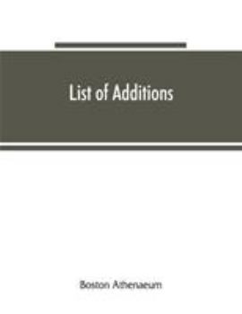 Paperback List of additions Book