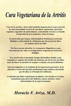 Paperback Cura Vegetariana de La Artritis [Spanish] Book