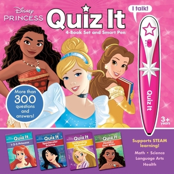 Misc. Disney Princess: Quiz It 4-Book Set and Smart Pen [With Battery] Book