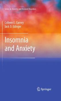 Hardcover Insomnia and Anxiety Book