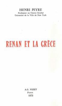 Paperback Renan Et La Grece [French] Book