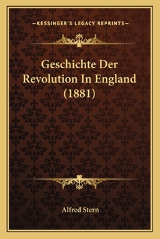 Paperback Geschichte Der Revolution In England (1881) [German] Book