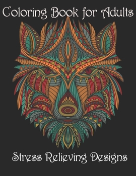 Paperback Coloring Book for Adults: Stress Relieving Animal Designs Book