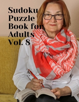 Paperback Sudoku Puzzle Book for Adults Vol. 8 Book