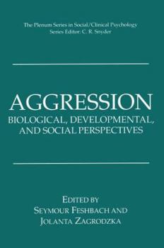 Paperback Aggression: Biological, Developmental, and Social Perspectives Book