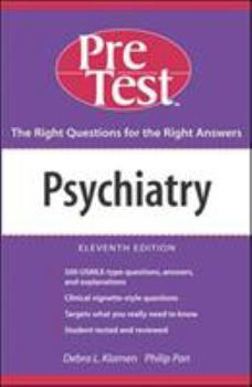 Paperback Psychiatry: PreTest Self-Assessment and Review, Eleventh Edition (PRETEST SERIES) Book