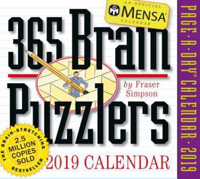 Calendar Mensa 365 Brain Puzzlers Page-A-Day Calendar 2019 Book