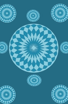 Paperback This Mini Fabric Design book 3: Convenient Portable size Blank blue circle cover paperback for you to create textile prints. Book