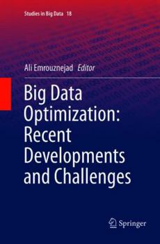Paperback Big Data Optimization: Recent Developments and Challenges Book