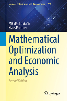Hardcover Mathematical Optimization and Economic Analysis Book
