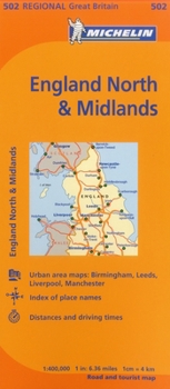 Map Michelin Map Great Britain: England North & Midlands Book