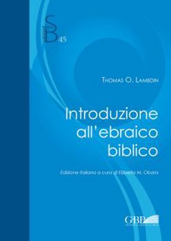 Paperback Introduzione All'ebraico Biblico [Italian] Book