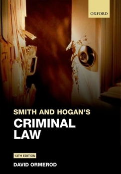 Paperback Smith and Hogan's Criminal Law Book