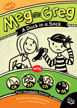 Paperback Meg and Greg: A Duck in a Sock Book