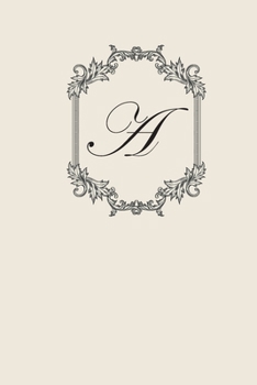 A: Monogrammed Journal-150 pages- Lined with numbered pages- Perfect Personalized Gift-Personalized Diary or Monogrammed Notebook