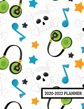 Paperback 2020-2022 Planner: 3 Year Planner - 36 Month Calendar Planner Diary for Next Three Years With Notes For Teen Boys And Men - Music Notes M Book