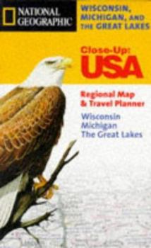 Paperback Wisconsin, Michigan and the Great Lakes: Regional Map & Travel Planner Book