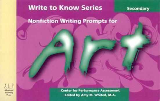 Paperback Nonfiction Writing Prompts for Secondary Art Book