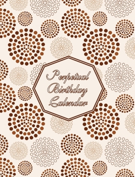 Hardcover Perpetual Birthday Calendar Book