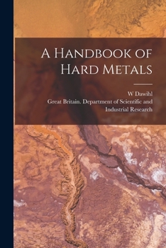 Paperback A Handbook of Hard Metals Book