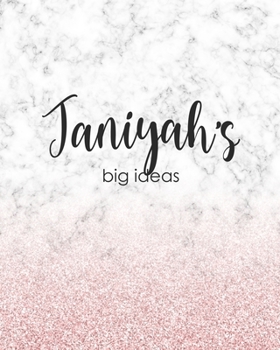 Janiyah's Big Ideas: Personalized Notebook - 8x10 Lined Women's Journal