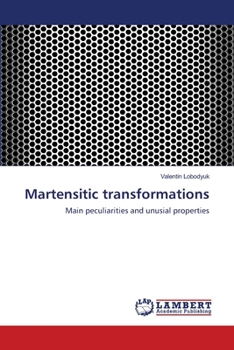 Paperback Martensitic transformations Book