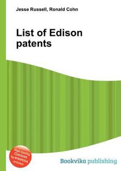 Paperback List of Edison Patents Book